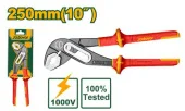 Клещи переставные с диэлектрическими ручками 250 мм 1000V JDPL6310 Jadever