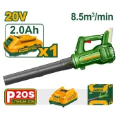Suflantă de frunze fără fir, cu baterie, 20V, 15.000 rpm, 8,5 m³/min, 115 km/h + 1 baterie, JDBLP521 Jadever