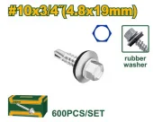Саморез с шестигранной головкой и резиновой шайбой 4.8*19 (600) JDXS4531 Jadever