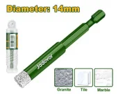 Паяное алмазное корончатое сверло 14mm  JDKJ5K14 Jadever