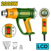 Фен строительный с  LCD-дисплеем 220-240V 50/60Hz 2000W 50/50 600/50-600'C 450/300/450L/min JDHG1530 Jadever