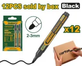 Marker negru permanent (12 buc.) JDJM1501 Jadever