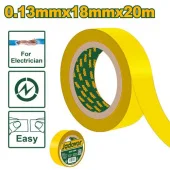 Лента электроизоляционная PVC 0,13 мм*18 мм*20 м желтая JDPN1011 Jadever