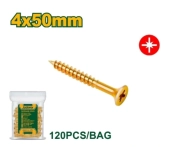 Шуруп для ДСП, дерева, с потаем, Posidriv; 4*50 мм; 120 шт в пакете JDXS5923 Jadever