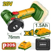 Мини УШМ (болгарка) беспроводная на аккумуляторе 20V 19500rpm D76mm M6+1 акк. JDLAP571 Jadever