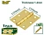 Петли пара  75*75mm 1,4mm + 12 винтов  JDYD1530 Jadever