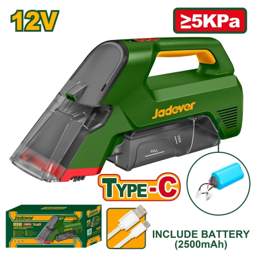 Aspirator fără fir Jadever JDVR7551, 12V, tip C