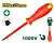 Отвертка изолированная для электротехнических работ 1000V  (+) PH0; 75 мм JDSD7203 Jadever