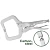 Clește de prindere cu vârf C Jadever JDLP4202, 28 cm