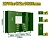 Dulap modular de garaj armat 2700 * 472 * 1925 mm JDCS3A06 Jadever